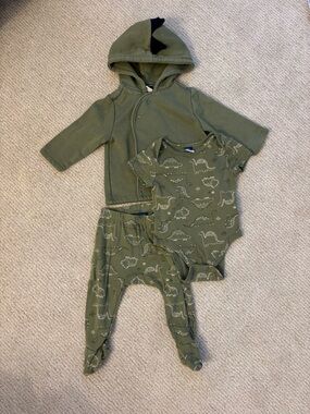 3 Piece Dino Outfit Set